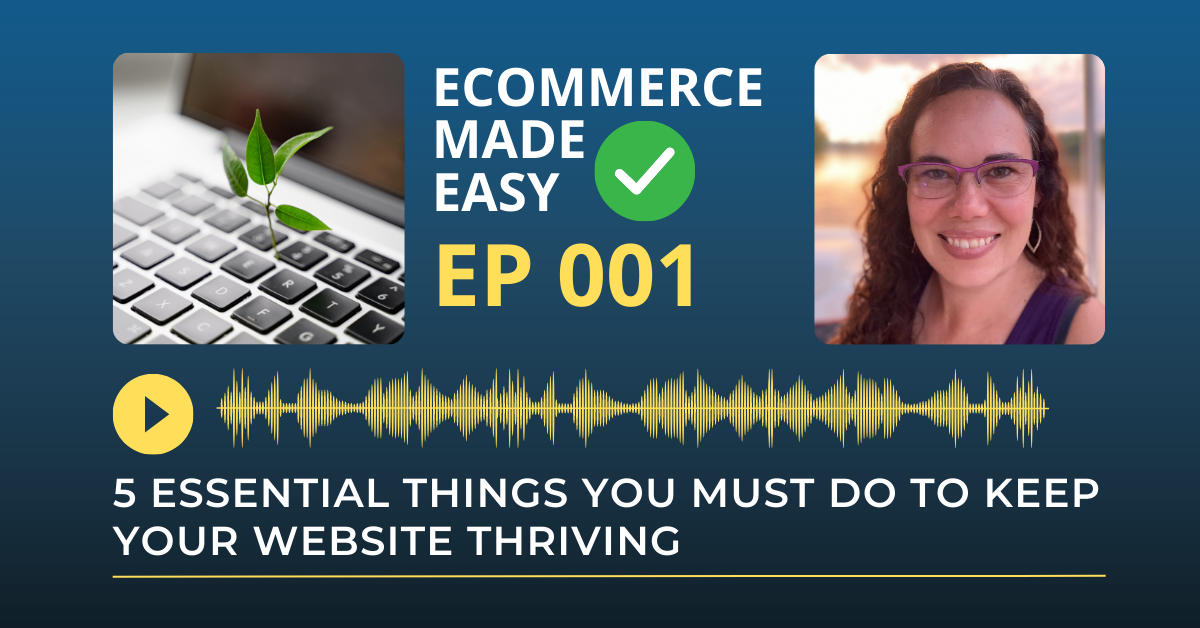 EP 001: 5 essential things you must do to keep your website thriving